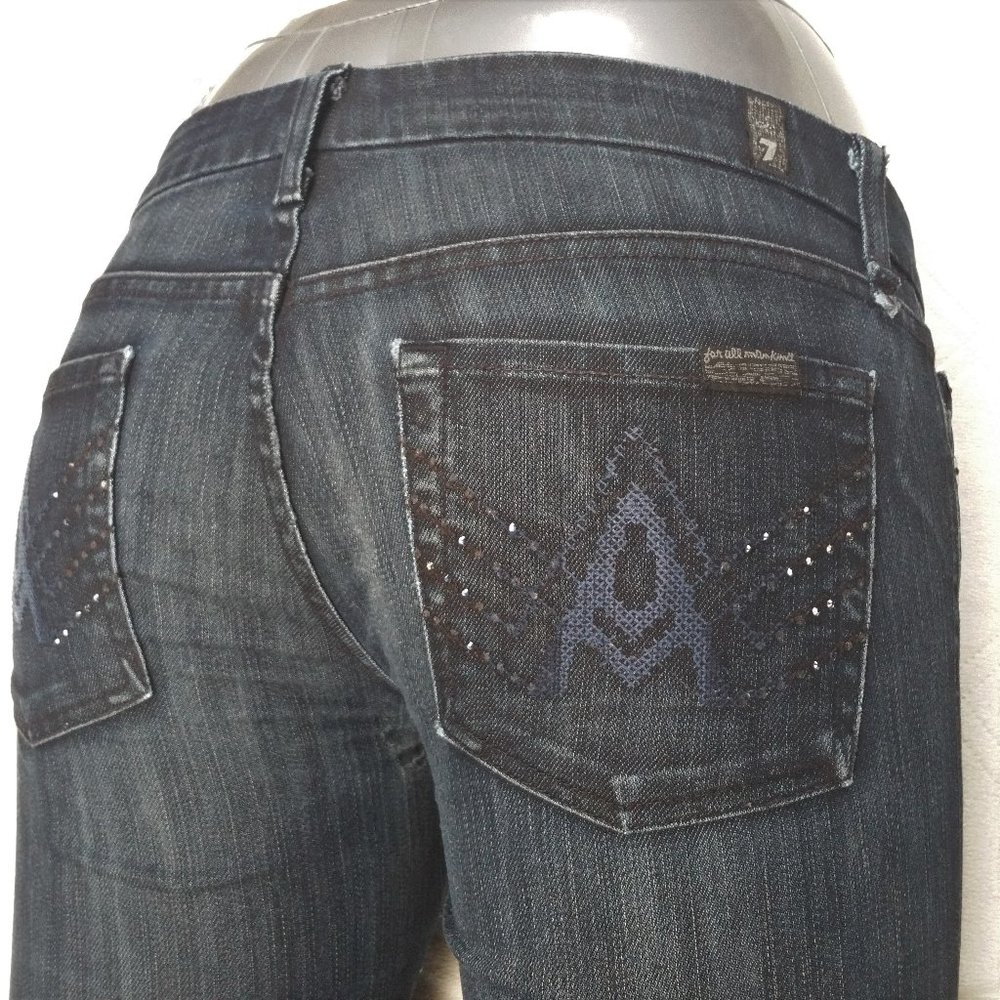 7FAM Size 8/29 "A Pocket" Flare Jeans